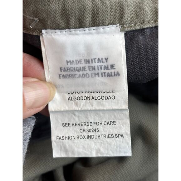 NWOT Made in ITALY REPLAY Men's Utility Cargo Pants Distressed Cotton Canvas 38 - Picture 12 of 12